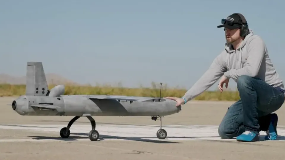 Firestorm Labs xCell containerized drone manufacturing unit at an Air Force facility