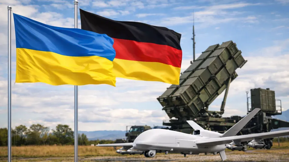 German Chancellor Friedrich Merz and Ukrainian President Zelensky at the Berlin Chancellery during defense consultations