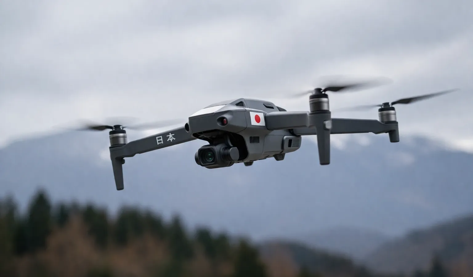 SkyDrive eVTOL aircraft in flight over Japanese cityscape representing Japan advanced air mobility roadmap