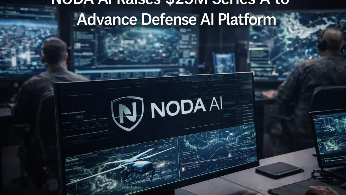 Military command center with multiple screens displaying autonomous drone and vehicle coordination across domains