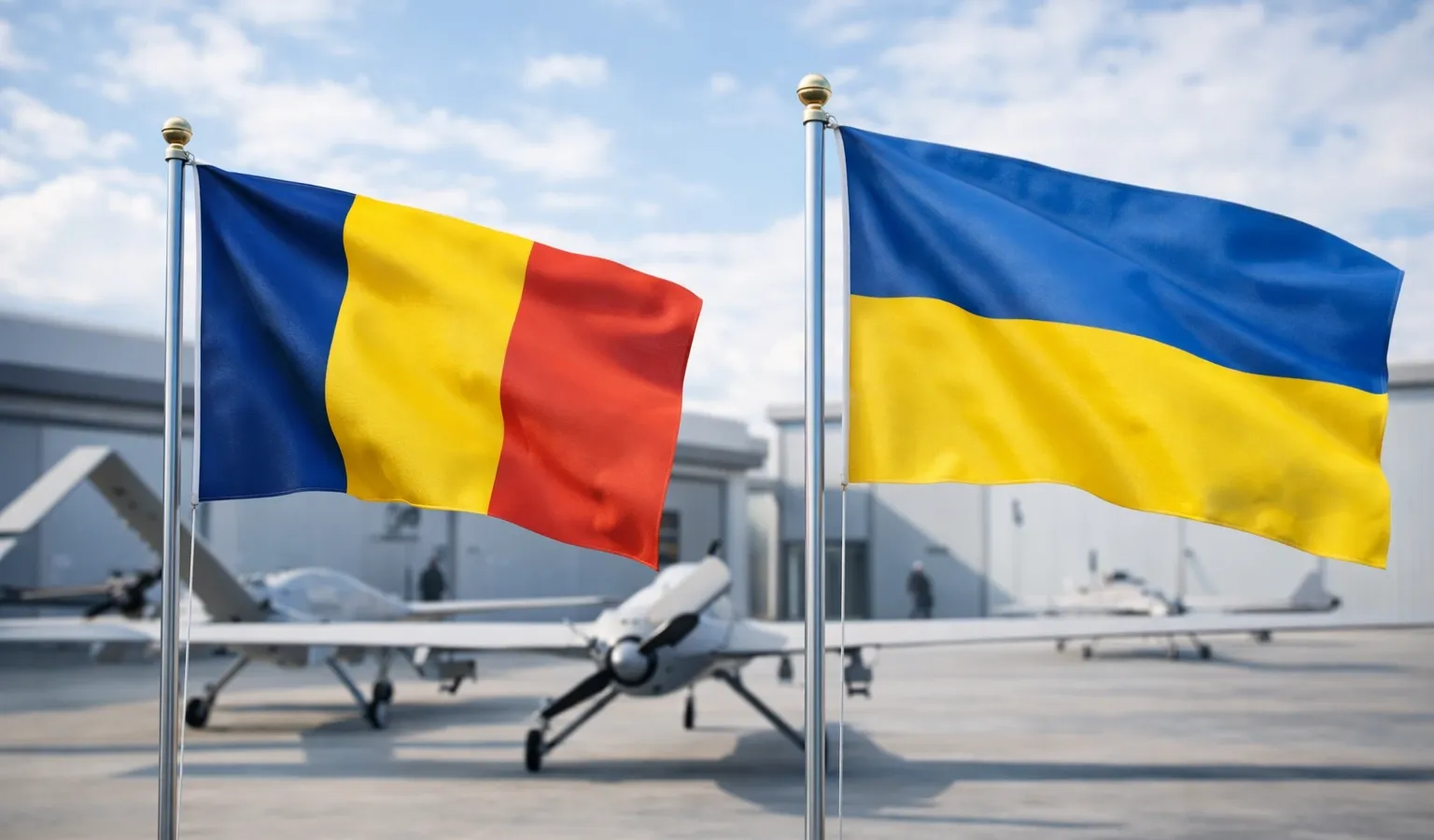 Romanian and Ukrainian defense officials meeting in Bucharest to discuss joint drone production agreement