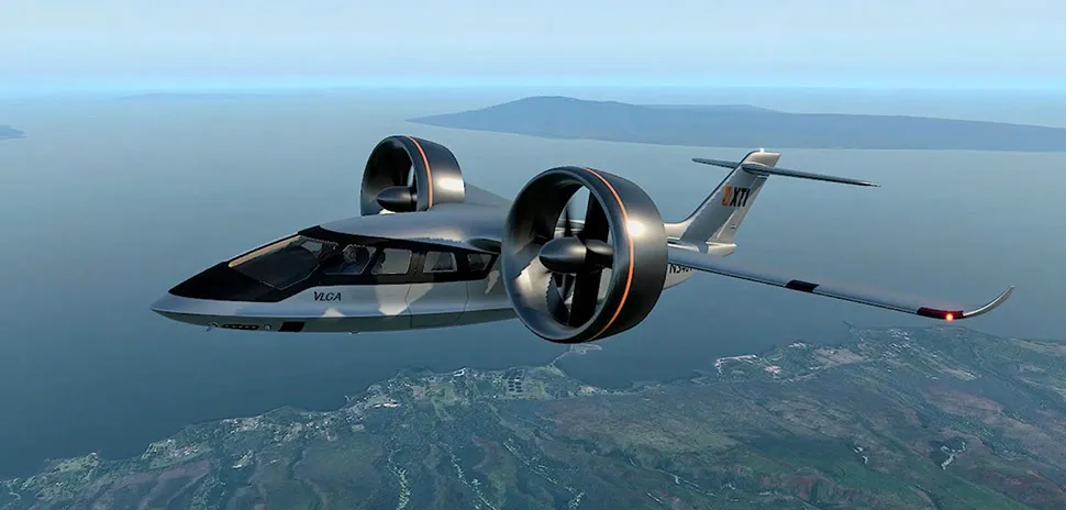 XTI Aerospace logo against a commercial drone operations backdrop