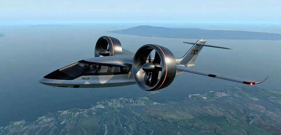 XTI Aerospace logo against a commercial drone operations backdrop