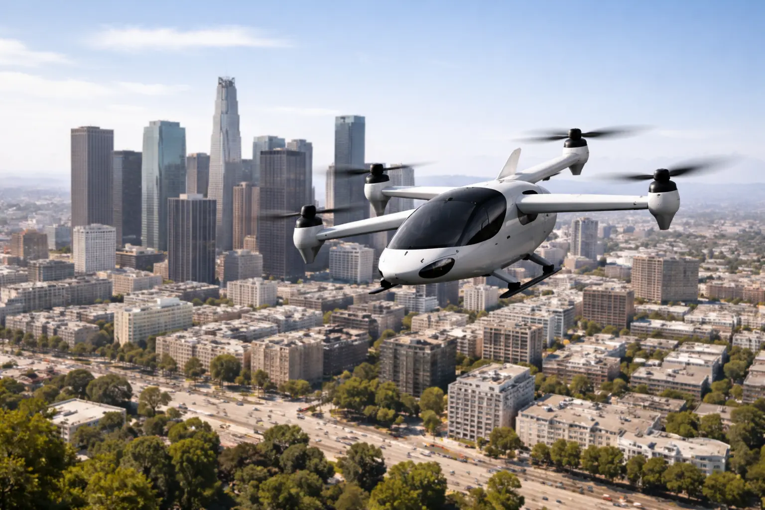 Archer Midnight eVTOL aircraft in flight during FAA certification test program