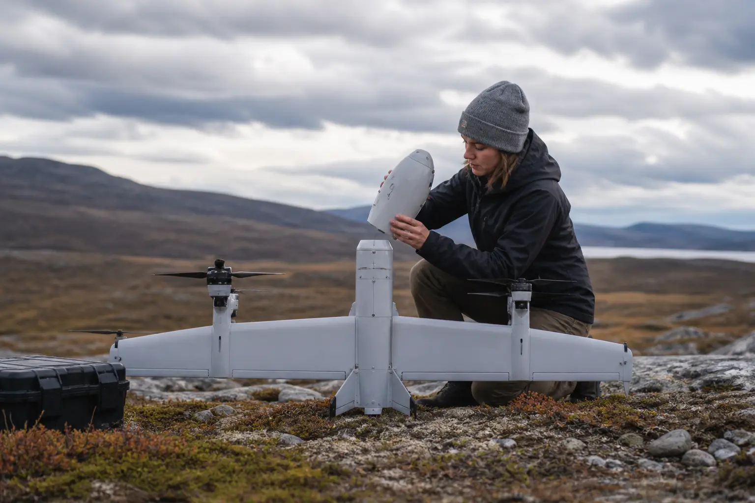 STARK Virtus loitering munition during a Bundeswehr AI drone swarm exercise in Germany