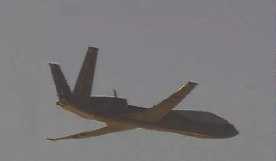 Chinese Cloud Shadow WZ-10 drone photographed near Taiwan by Taiwan Air Force aircraft