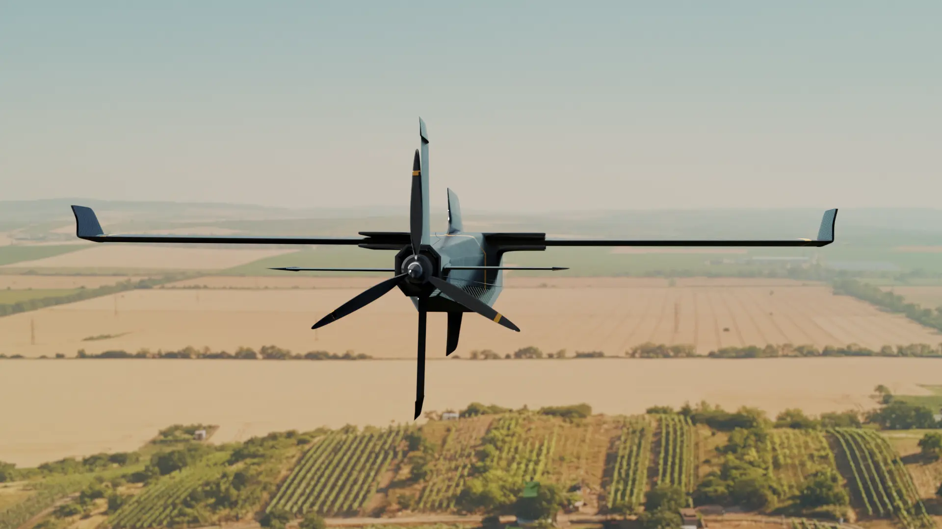 Rheinmetall electric loitering munition on a launch rail at a European defence facility