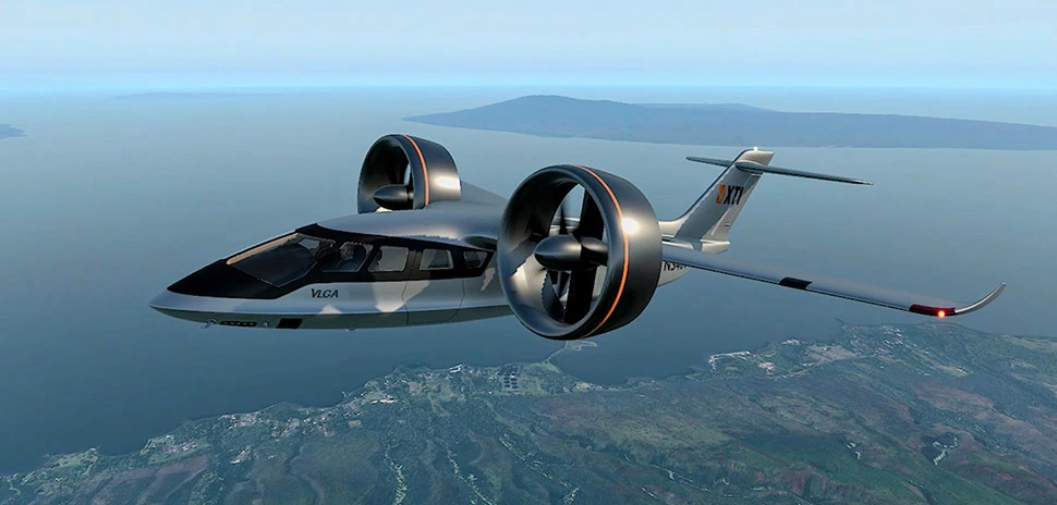 XTI Aerospace logo against a commercial drone operations backdrop
